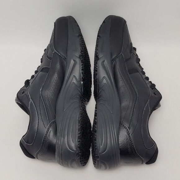 FILA Womens Memory Workshift Slip Resistant Low Leather Sneakers Black Size 9 - Picture 10 of 12